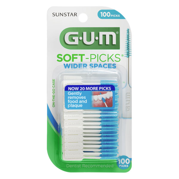 GUM Soft-Picks for Wider Spaces - 100ct
